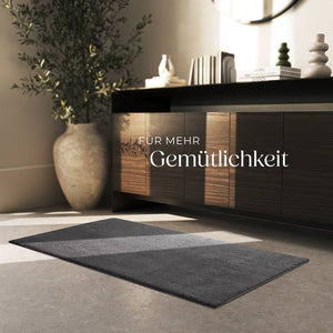 Tapis à poils courts Soft Zone anthracite 80 x 150 cm 