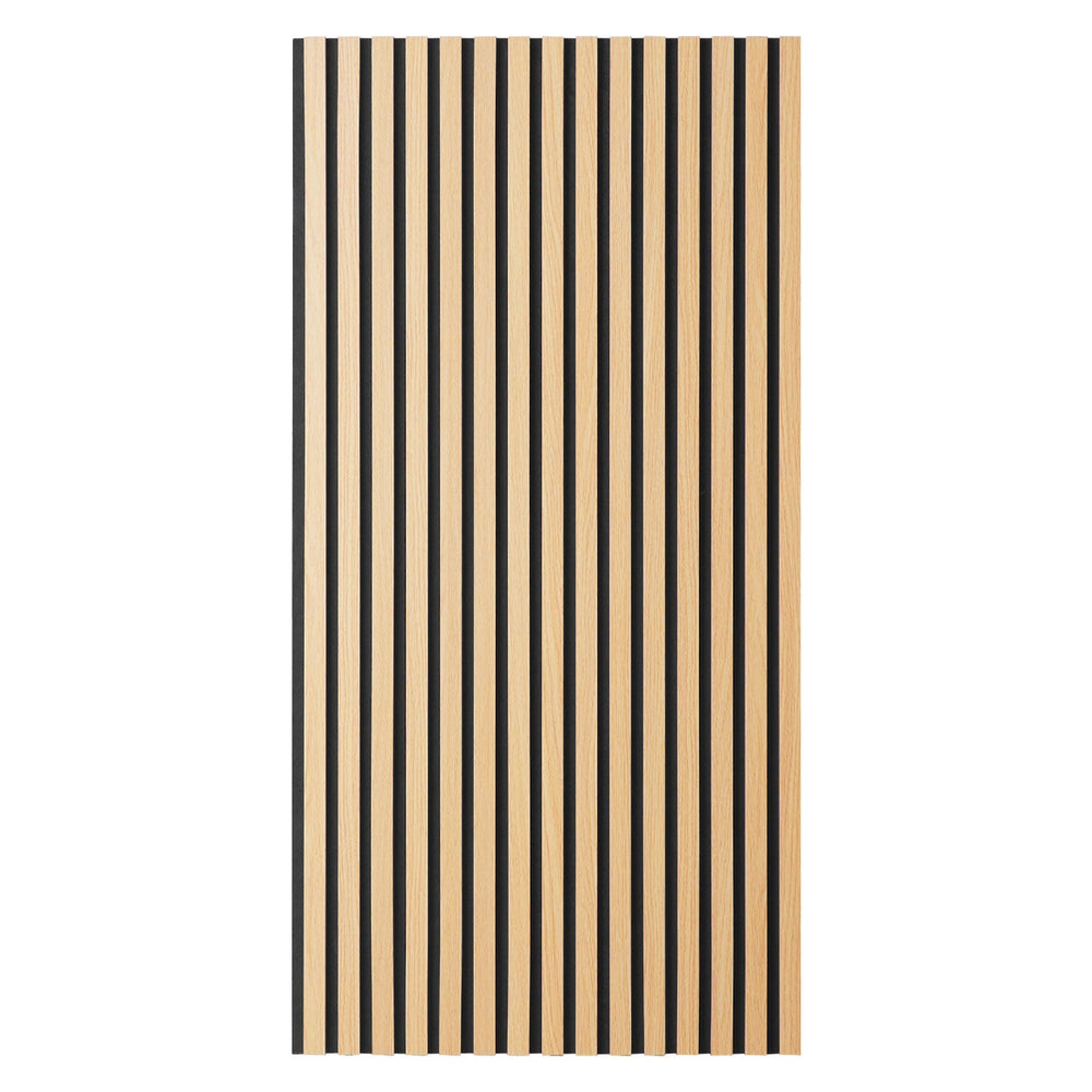 Akustikpaneele Wandpaneele 60 x 120 cm Natur Eiche Holz 3D Leisten