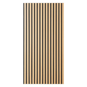 Akustikpaneele Wandpaneele 60 x 120 cm Natur Eiche Holz 3D Leisten