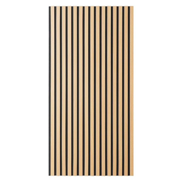 Akustikpaneele Wandpaneele 60 x 120 cm Natur Eiche Holz 3D Leisten