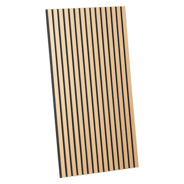 Akustikpaneele Wandpaneele 60 x 120 cm Natur Eiche Holz 3D Leisten