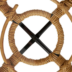Set Balkonmöbel Poly Rattan Natur Garten Lounge Set 2 Rattanmöbel
