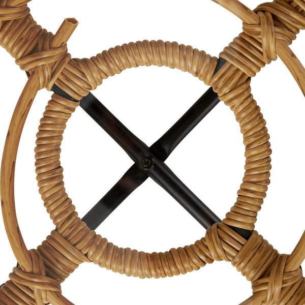 Set Balkonmöbel Poly Rattan Natur Garten Lounge Set 2 Rattanmöbel