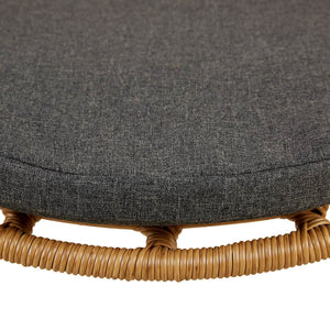 Set Balkonmöbel Poly Rattan Natur Garten Lounge Set 2 Rattanmöbel