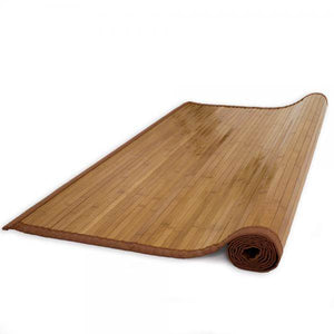 Bambusmatte Bambusteppich 80x300cm Teppich Bambus braun