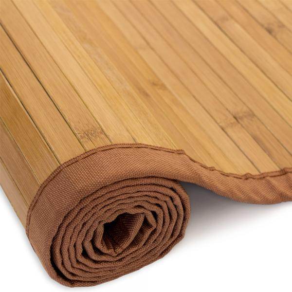 Bambusmatte Bambusteppich 80x300cm Teppich Bambus braun