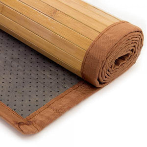 Bambusmatte Bambusteppich 80x300cm Teppich Bambus braun