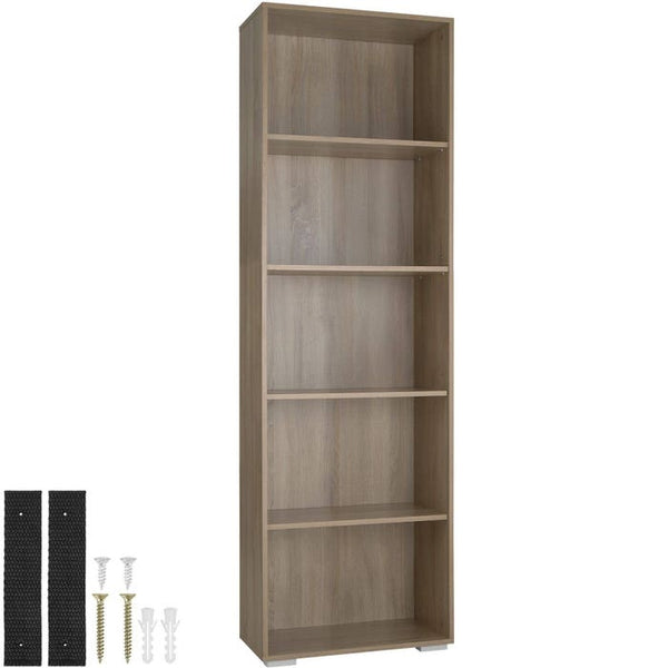 Bücherregal Lexi 5 Fächer Eiche
