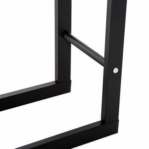 Kaminholzregal Kaminholzständer 100kg Stahl Schwarz