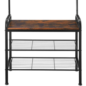 Armoire industrielle, marron foncé, 73,5 x 36 x 184 cm