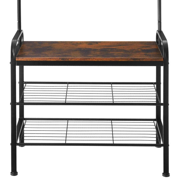 Armoire industrielle, marron foncé, 73,5 x 36 x 184 cm
