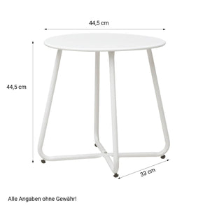 Balkonmöbel Sitzgruppe Garten Set Loungemöbel weiss