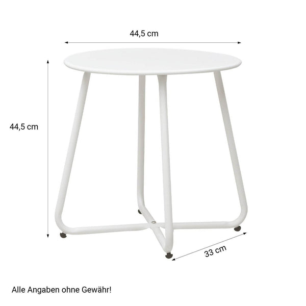 Balkonmöbel Sitzgruppe Garten Set Loungemöbel weiss