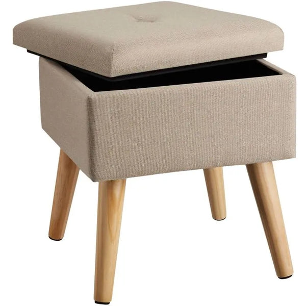 Sitzhocker mit Stauraum Elva Sand