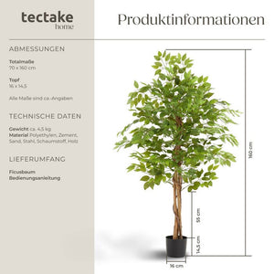 Ficus artificiel Fida 160 cm 