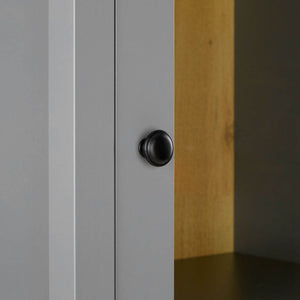 Vitrine Highboard Grau