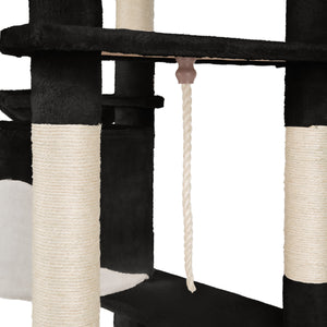 Kratzbaum Nelly 204cm, schwarz/weiss