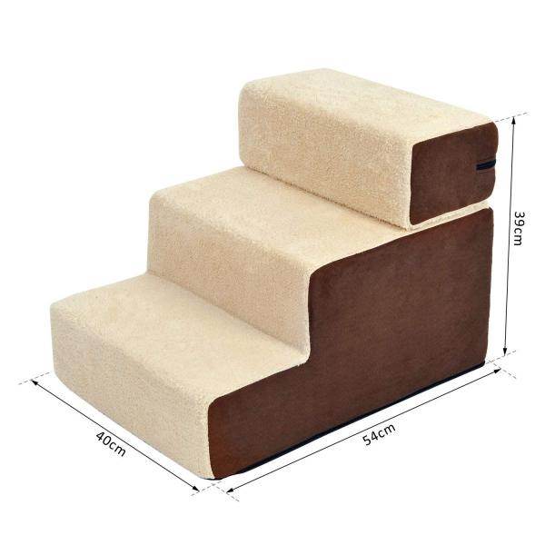 Haustiertreppe | Einstiegshilfe | 54 x 40 x 39cm | Beige