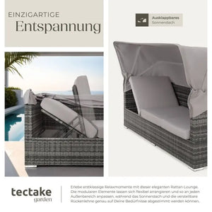 Aluminium Rattan Lounge San Marino