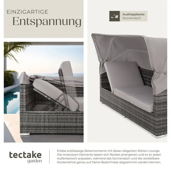 Aluminium Rattan Lounge San Marino