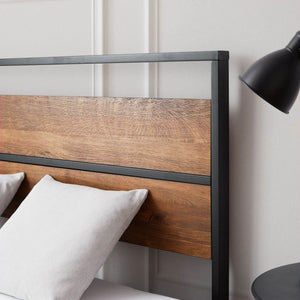 Metallbett 140x200 cm Schwarz mit Lattenrost