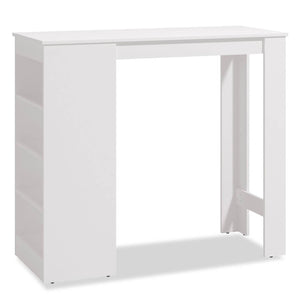 Bartisch 120x50 cm Eiche Natur Weiss