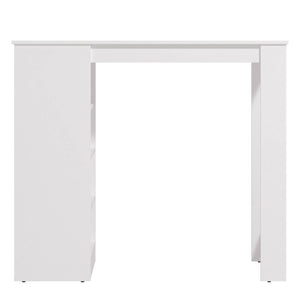 Bartisch 120x50 cm Eiche Natur Weiss