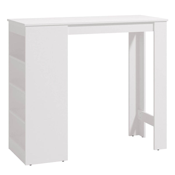 Bartisch 120x50 cm Eiche Natur Weiss