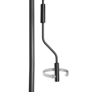 Klemmmarkise Taija dunkelgrau 120 x 310 cm