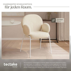 2er Set Stuhl Scandi creme