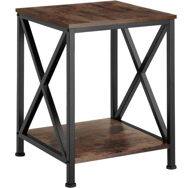 Beistelltisch Carlton Industrial Holz dunkel, rustikal