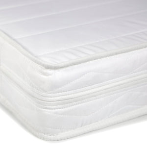 Hochbett Kinder 90x200 cm Weiss mit Vorhang in Rosa Tunnel | mit Lattenrost | mit Matratze