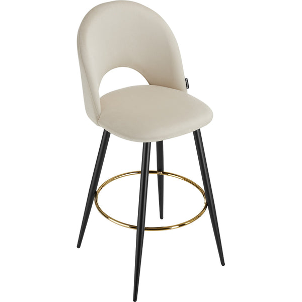 Barstuhl Sachel creme/schwarz 2er Set