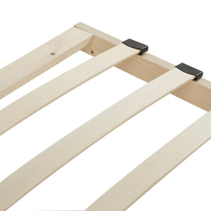 Komfortbett 90x200 mit Lattenrost Seniorenbett Höhenverstellbar Holzbett Weiss