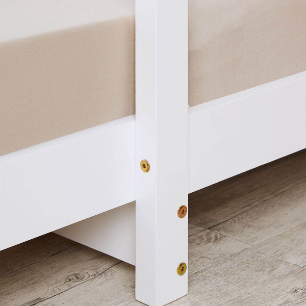 Kinderdoppelbett 90x200 Funktionsbett Lattenrost Ausziehbett Weiss