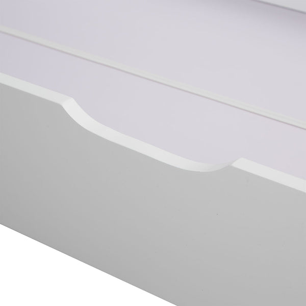 Schublade Bett Bettkasten Auszug Aufbewahrung mit Rollen Holz Weiss Schubkasten