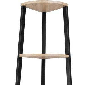 Eckregal Newbridge 34x34x125cm Industrial Holz hell, Eiche Sonoma