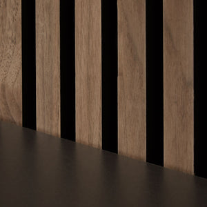 Akustikpaneele Wandpaneele 60 x 60 cm Braun Walnuss | Holz | 3D Leisten