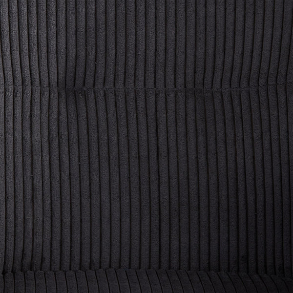 Polsterstuhl Cord Grau | einzeln | drehbar | mit Armlehnen | Küche Esszimmer Büro
