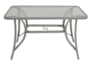 Garnitur Sitzgruppe PINO 4-teilig, Metall + Kunstgewebe schwarz