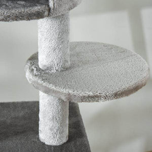 Kratzbaum Deckenhoch Katzenbaum mit Spielbaum Sisal 225-255 höhenverstellbar