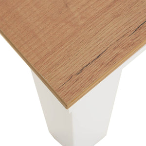 Esstisch mit 2 Stühlen Set Essgruppe 90x60 cm Weiss Grau