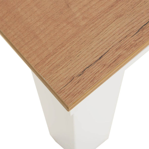 Esstisch mit 2 Stühlen Essgruppe Set Weiss Modern 90x60 cm