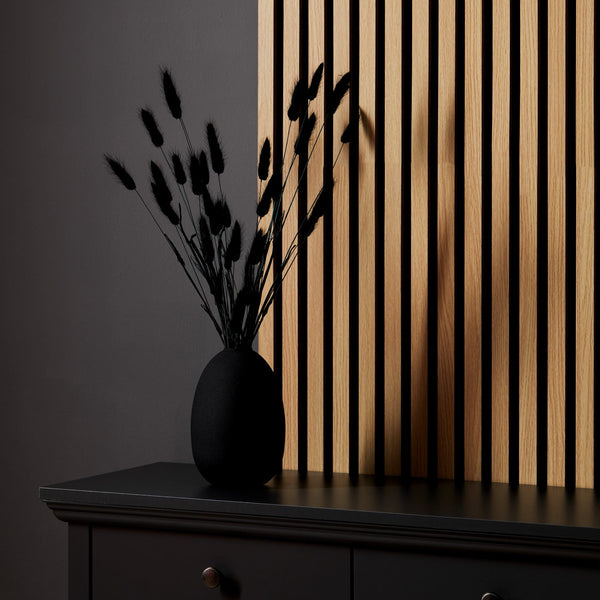 Akustikpaneele Wandpaneele 60 x 60 cm Natur Eiche Holz 3D Leisten