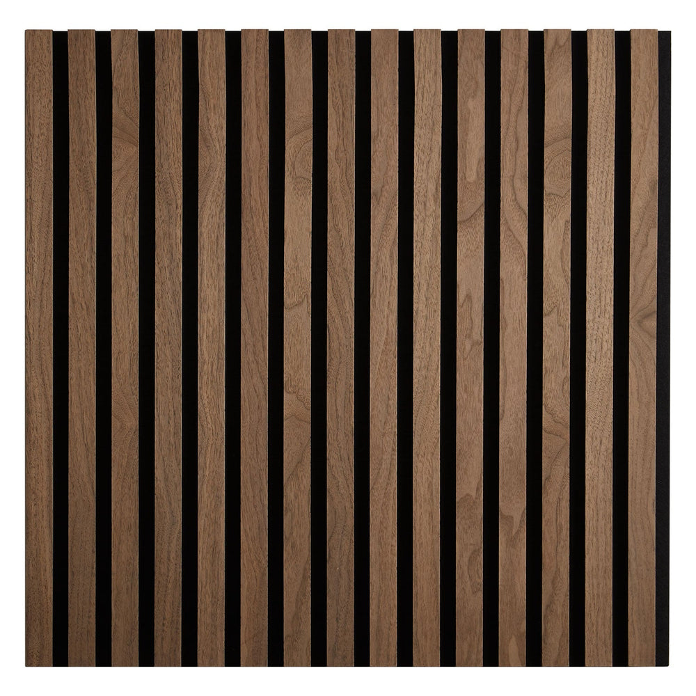 Akustikpaneele Wandpaneele 60 x 60 cm Braun Walnuss | Holz | 3D Leisten