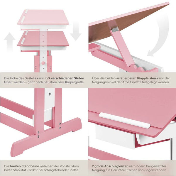 Schreibtisch pink