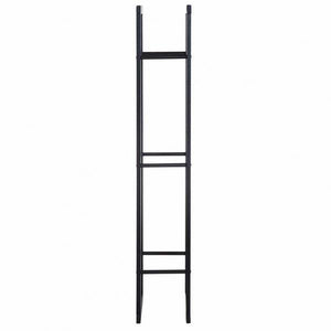 Feuerholzregal Kaminholzablage Kaminholzständer Kaminholzhalter 100kg Stahl Schwarz