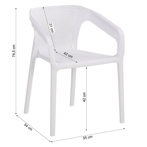 Balkonmöbel Sitzgruppe Garten Set Loungemöbel weiss