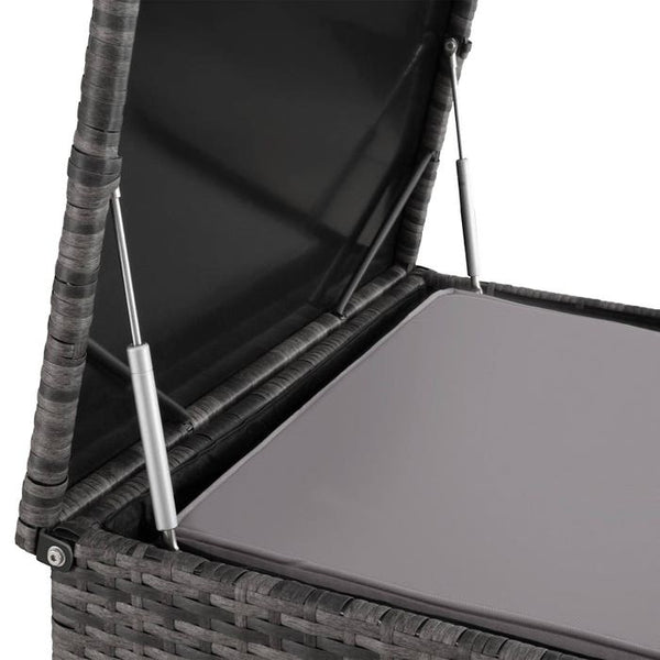 Rattan Lounge Pisa, grau