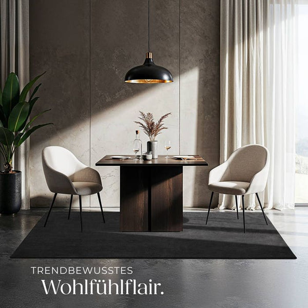 Short pile carpet Soft Zone anthracite 120 x 170 cm 